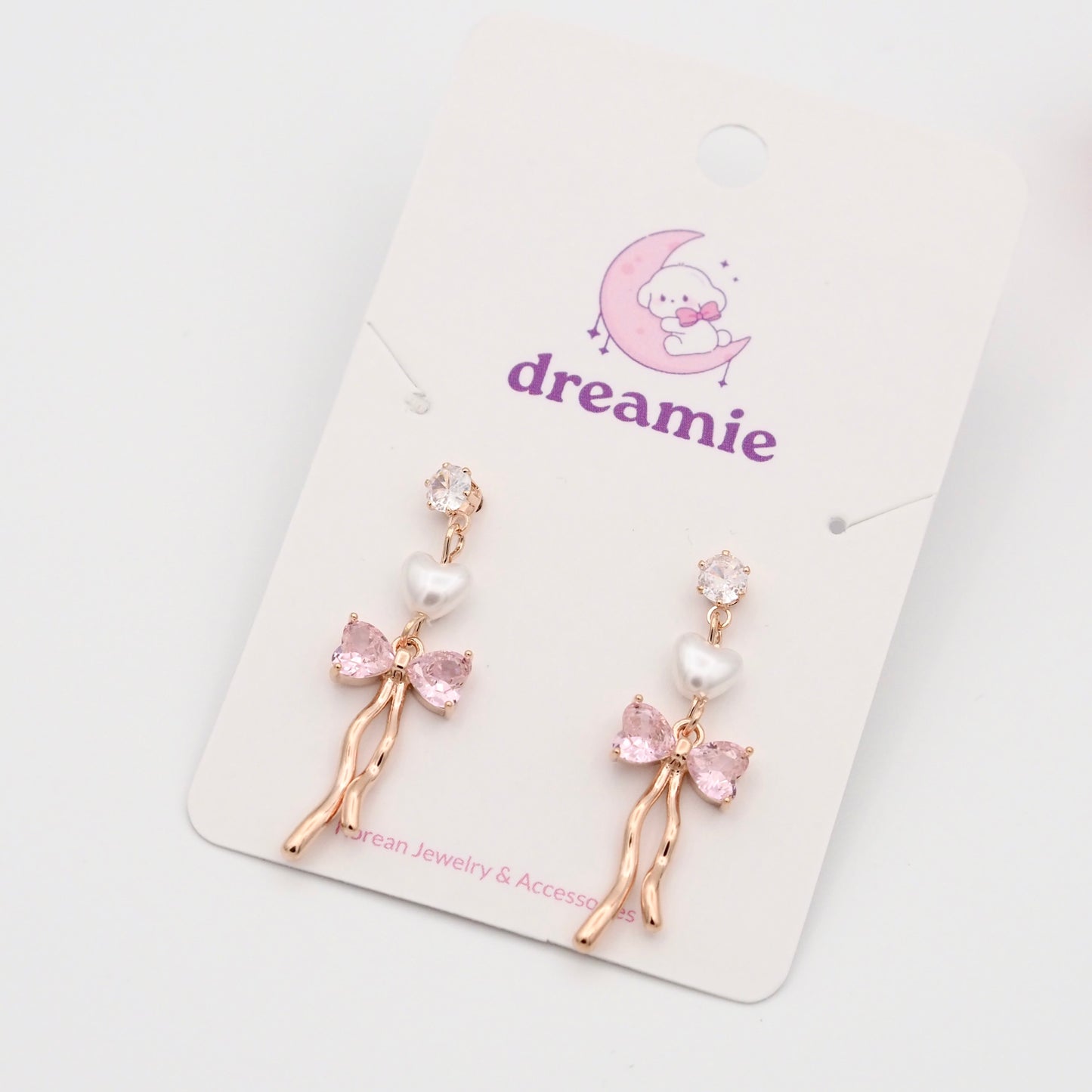 Pinki Ribbon Drop Earrings