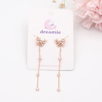 Butterfly Long Chain Earrings