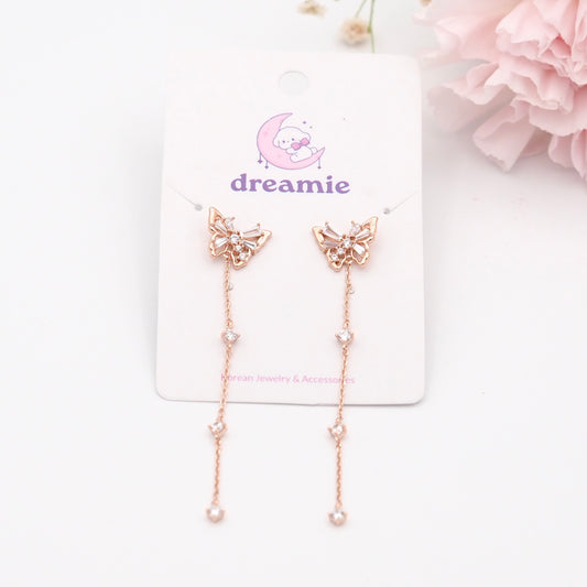 Butterfly Long Chain Earrings