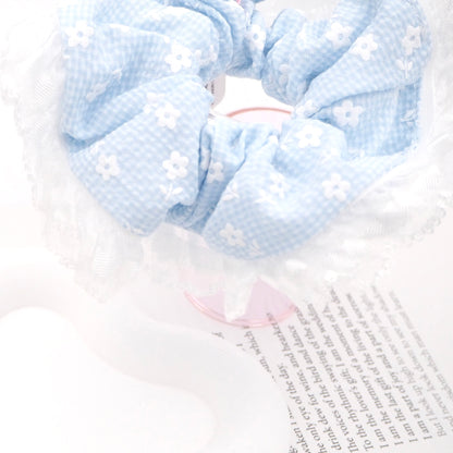 Cotton Candy Lace Hair Scrunchie