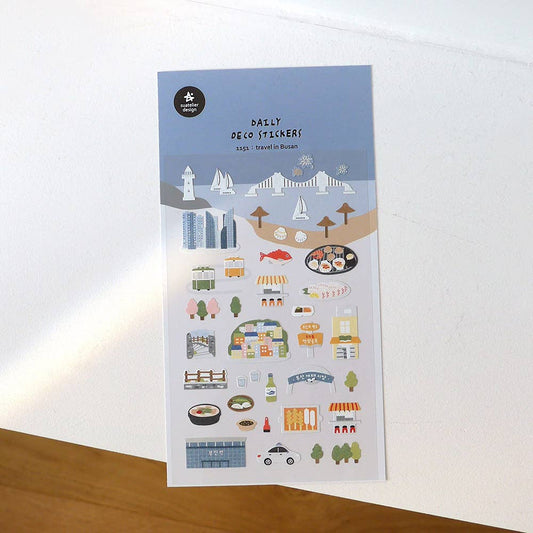 Suatelier stickers - Travel in Busan