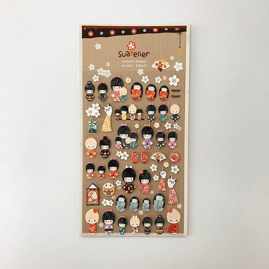 Suatelier stickers - Kokeshi