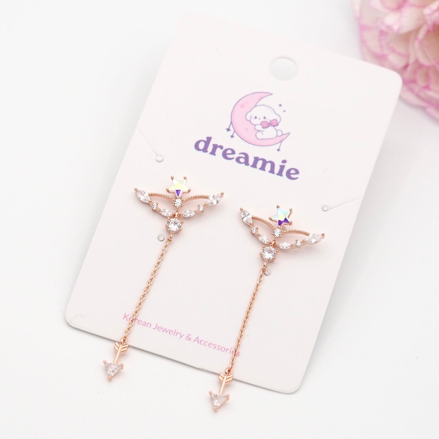 Love's Ascent Drops Earrings - Rose gold