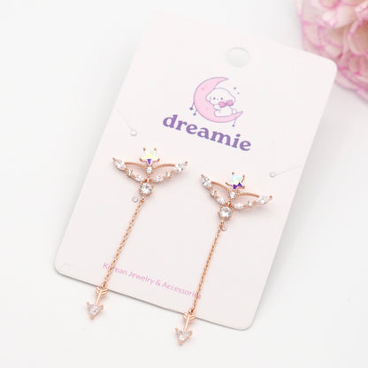 Love's Ascent Drops Earrings - Rose gold