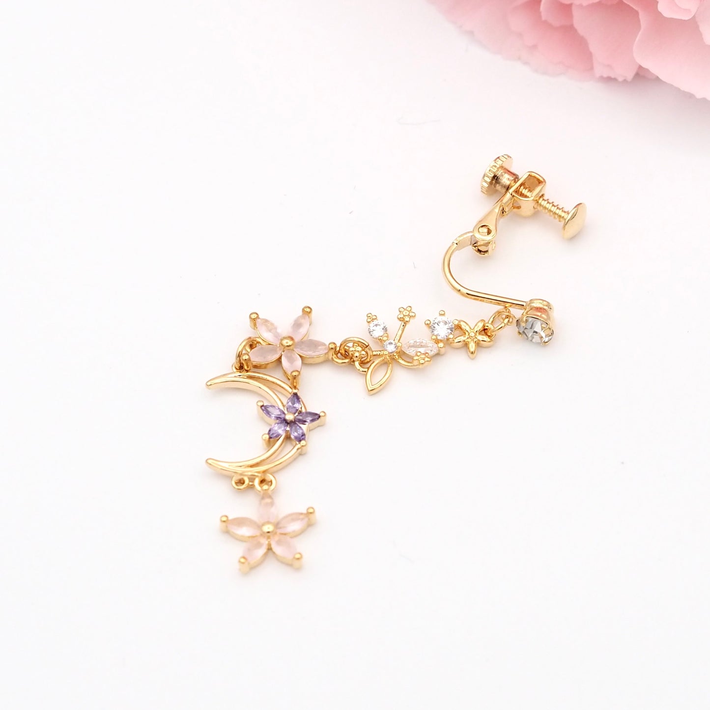 Blossom in Bloom Earrings - Clip-on