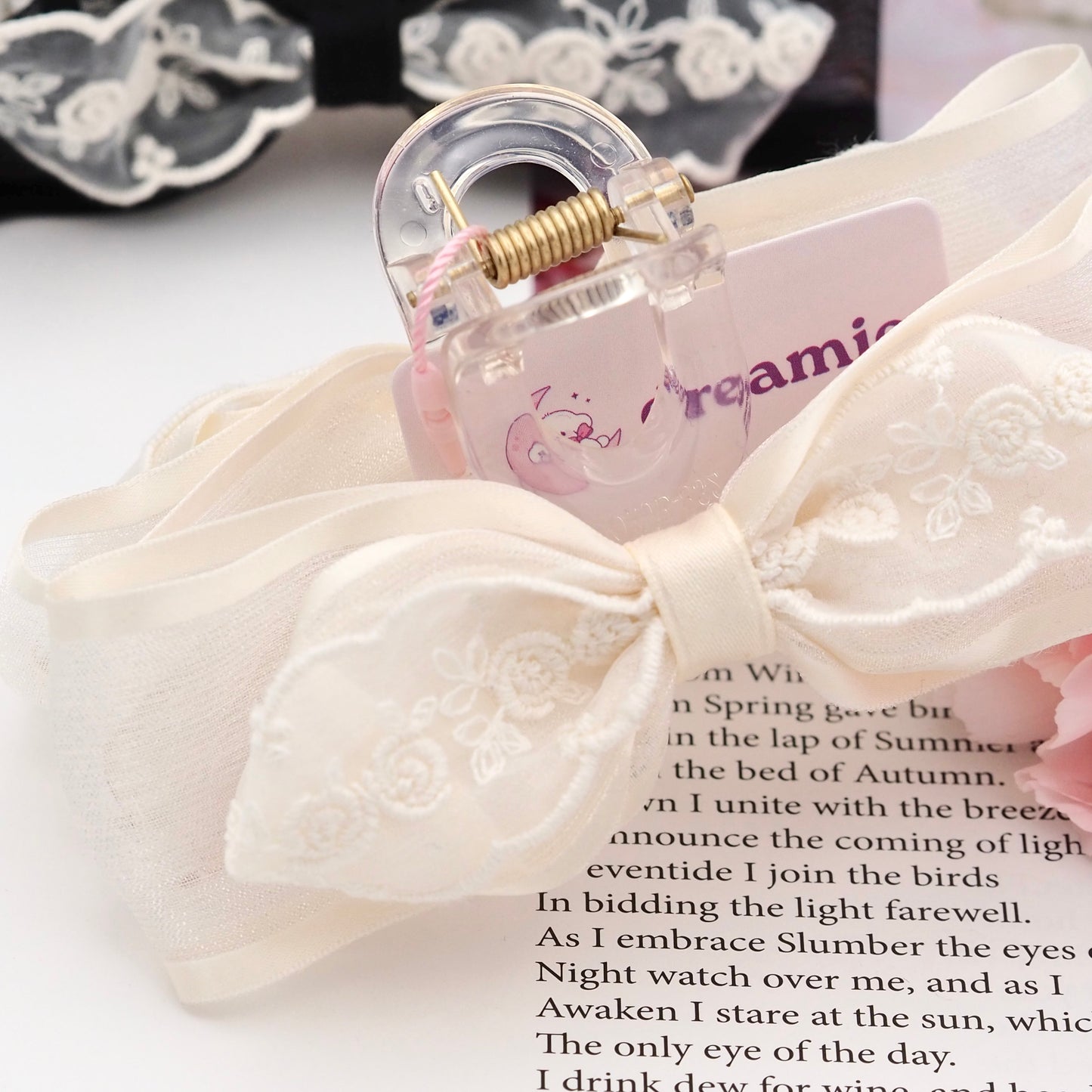 Handmade Rose Lace Hair Claw