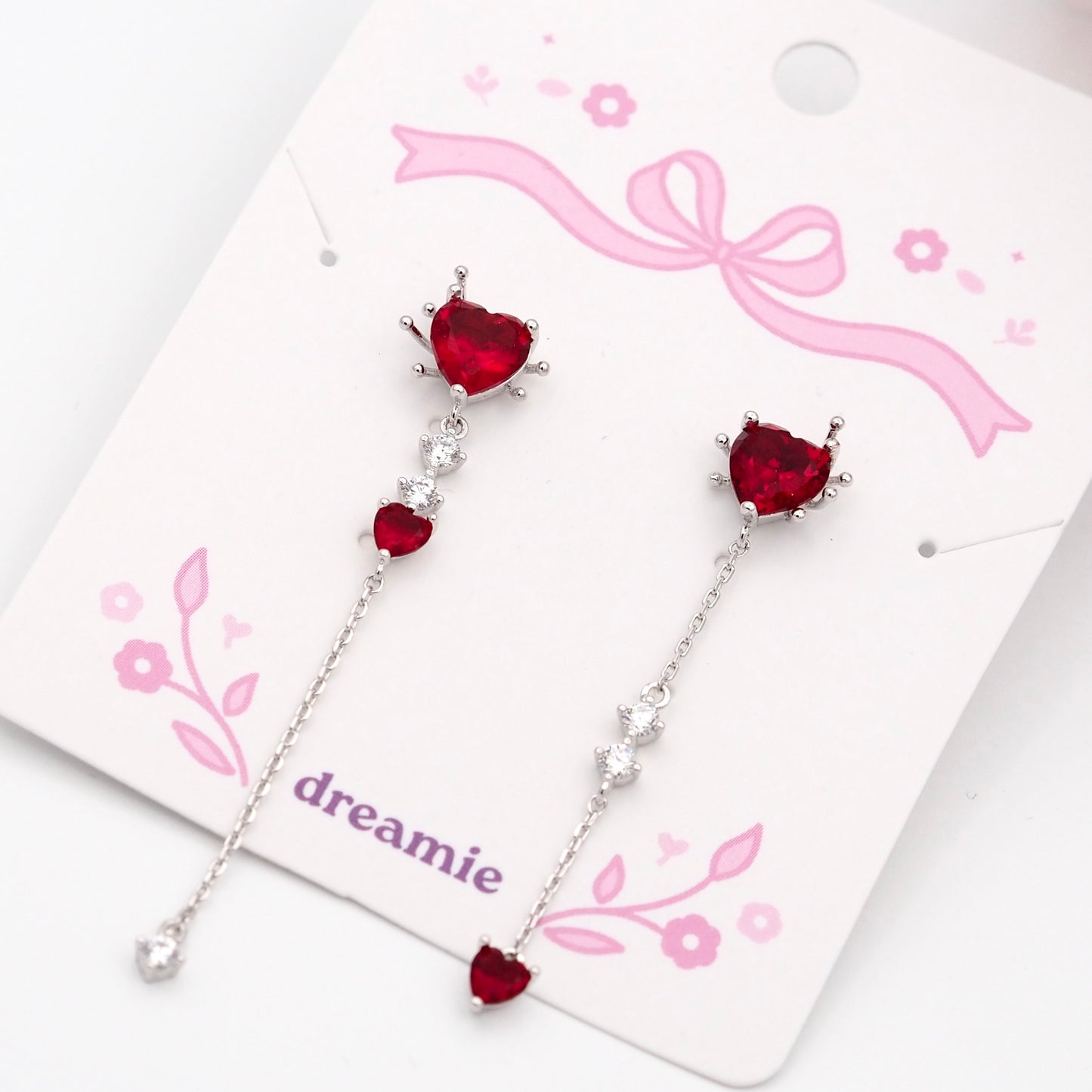 Cherry Heart Earrings