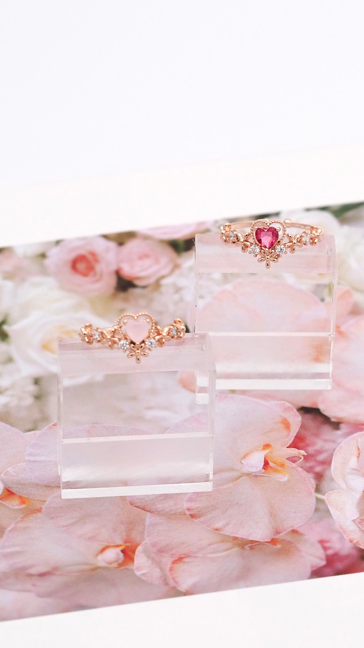 Pink Love Heart Ring