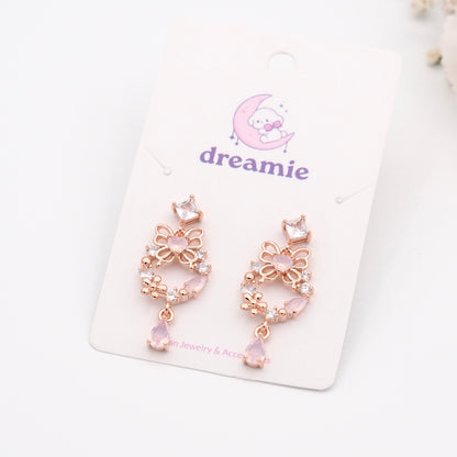 Cherry Flutter Drop Earrings