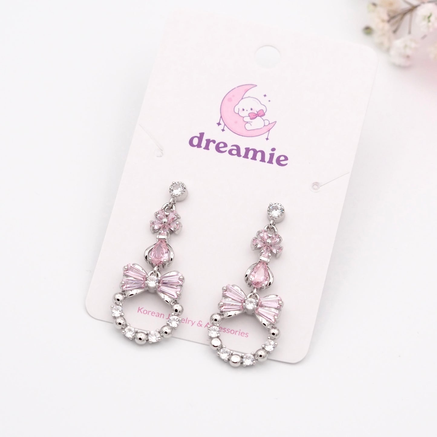 Kitty Rosy Charm Earrings