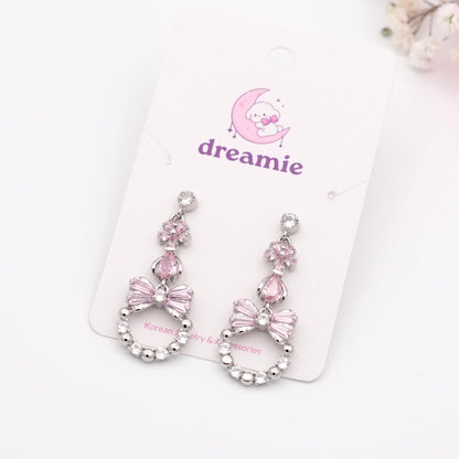 Kitty Rosy Charm Earrings