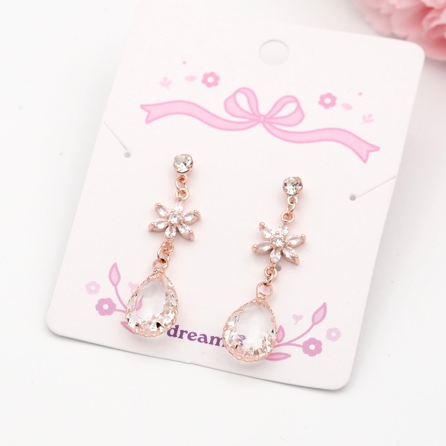 Crystal Kiss Drop Earrings
