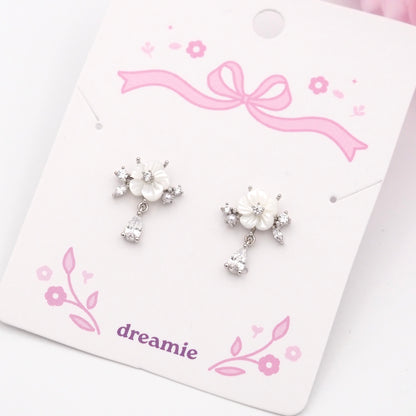 Mother of Pearl Blossom Earrings