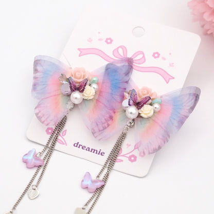 Moonveil Butterfly Earrings