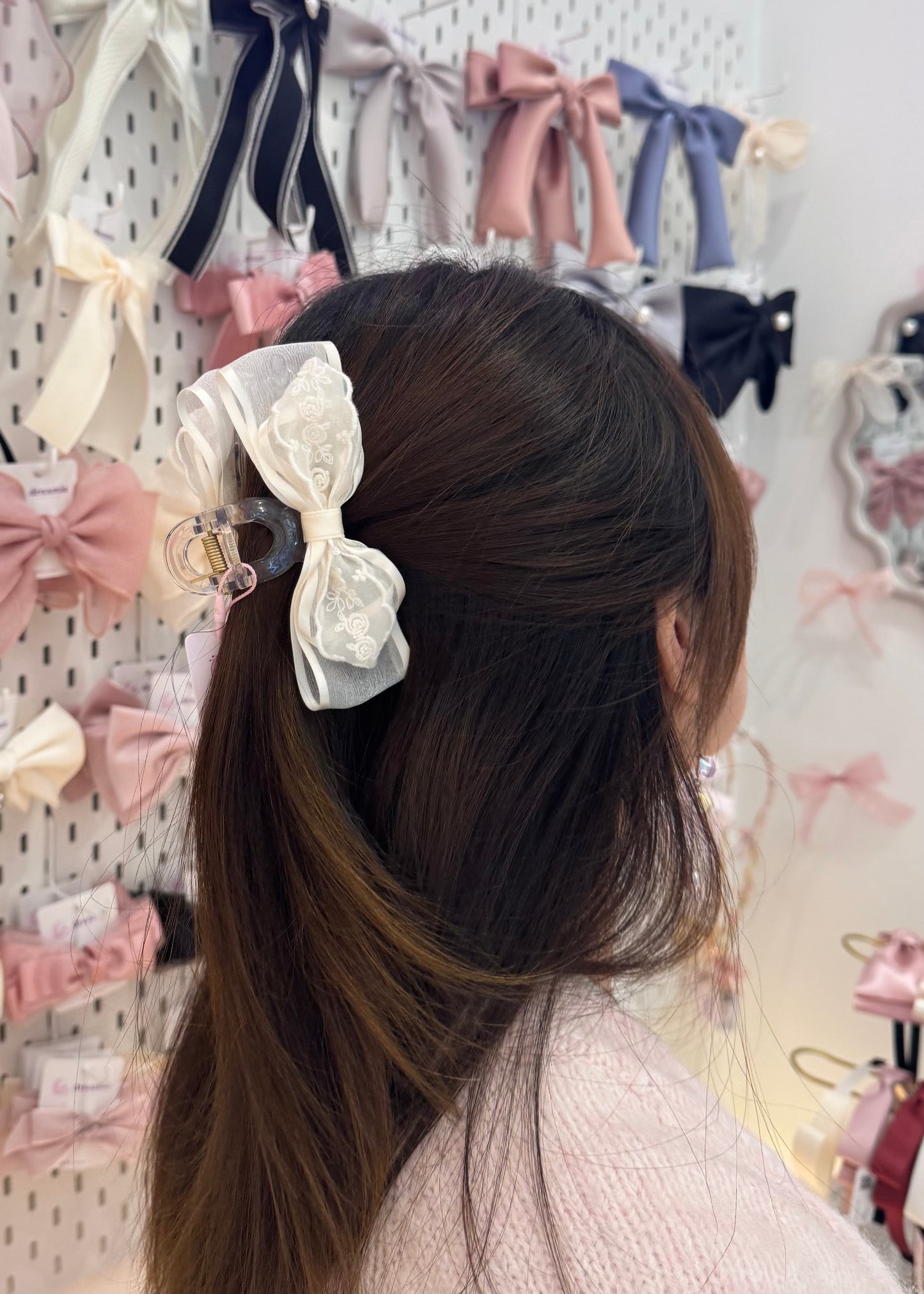 Handmade Rose Lace Hair Claw