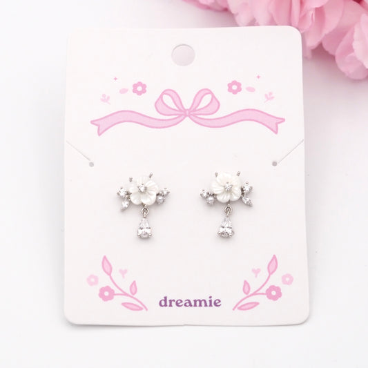 Mother of Pearl Blossom Earrings