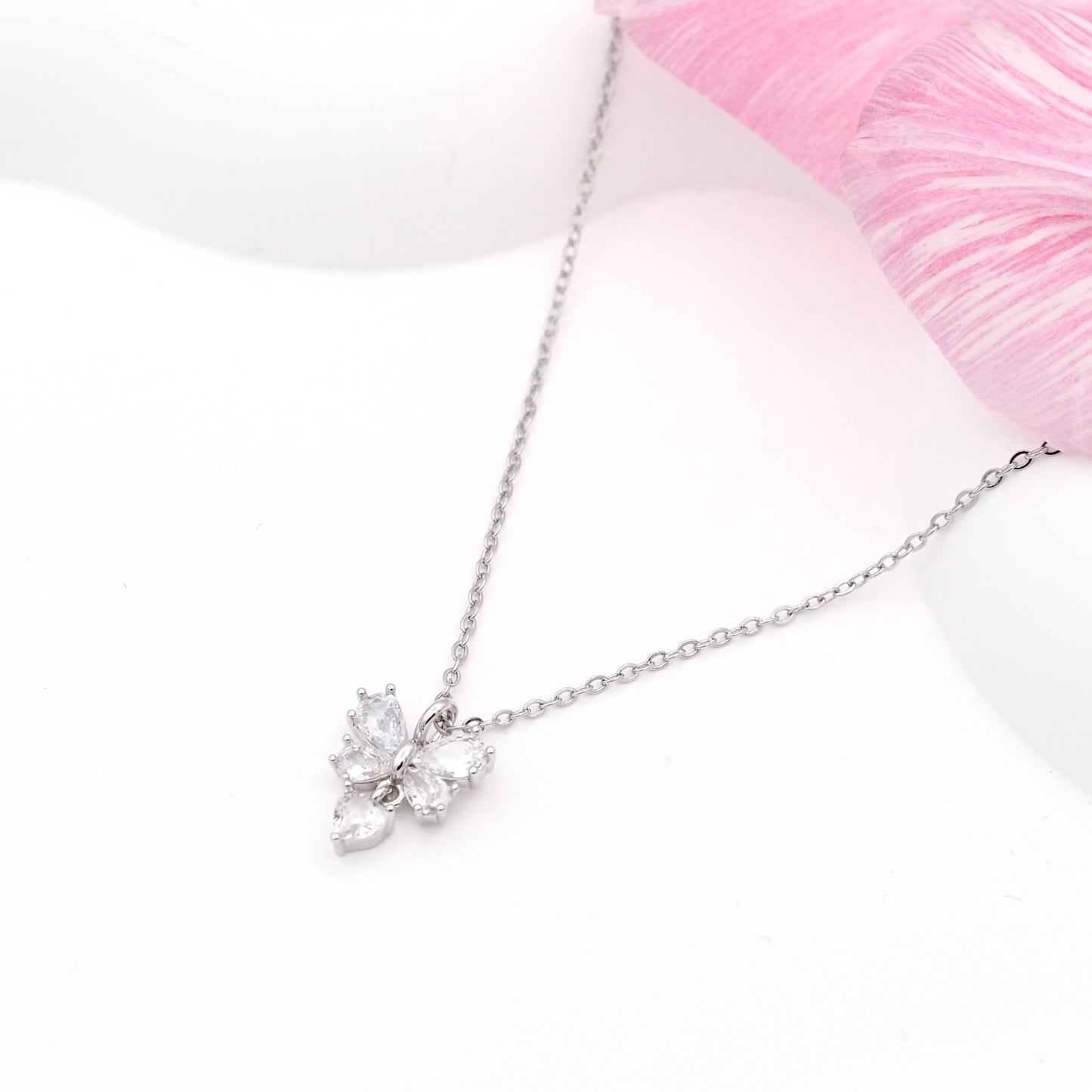 Butterfly Drop Necklace