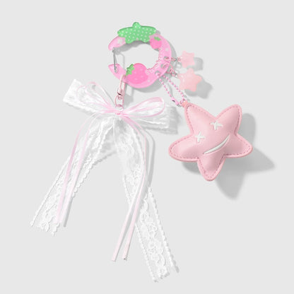 Sweet Strawberry Bag Charm