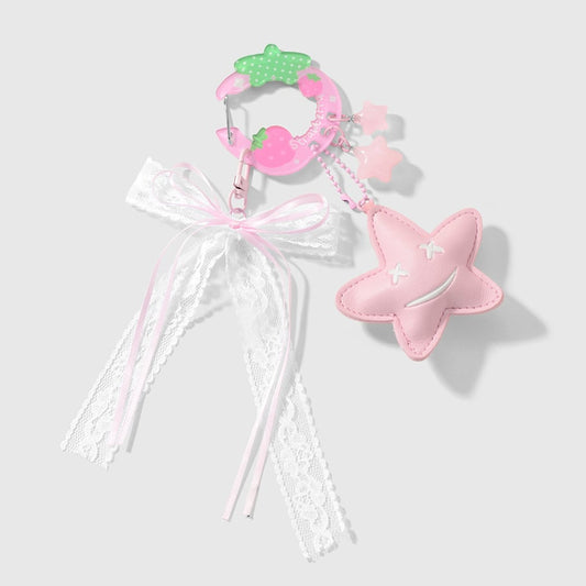 Sweet Strawberry Bag Charm