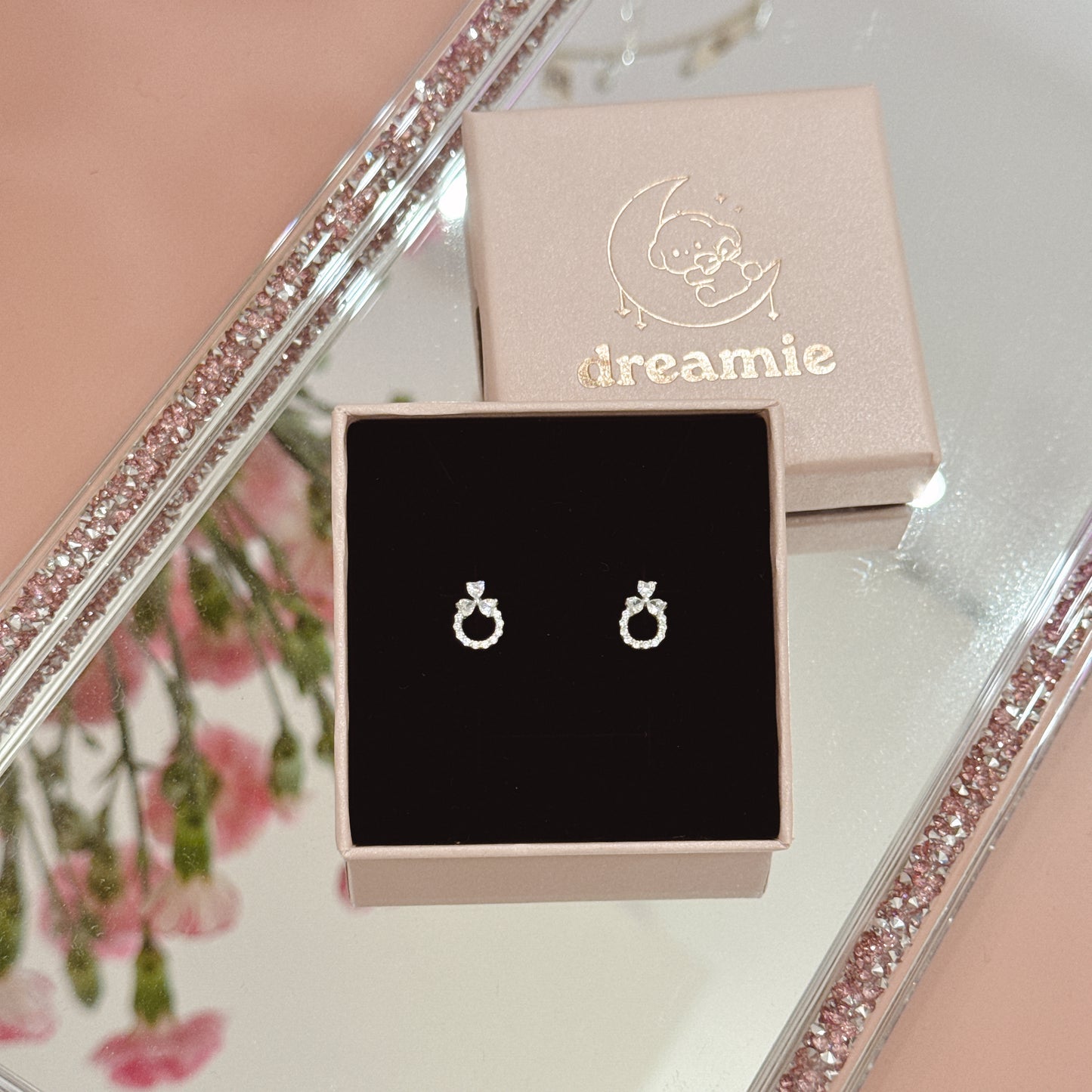 Mini Silver 925 Aurora Embrace Earrings