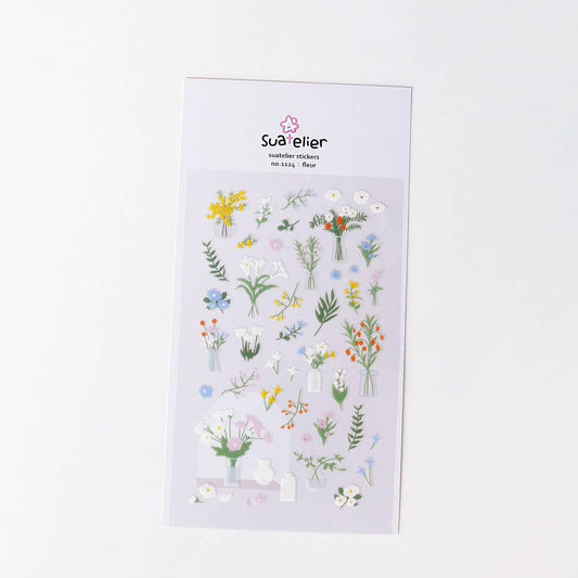 Suatelier stickers - Fleur