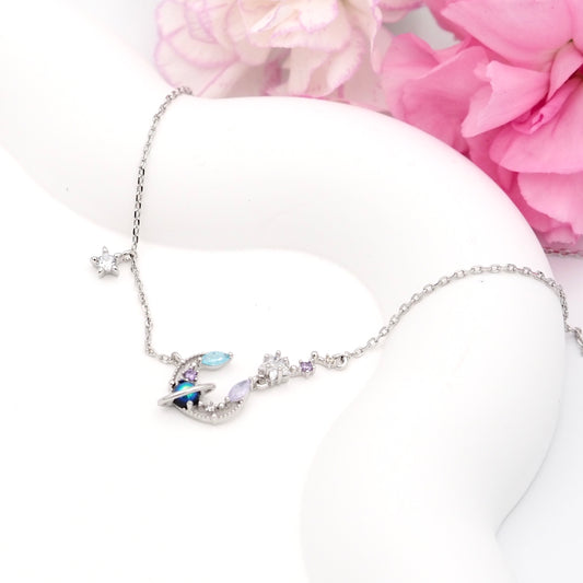 Orbit of Dreams Necklace - Silver