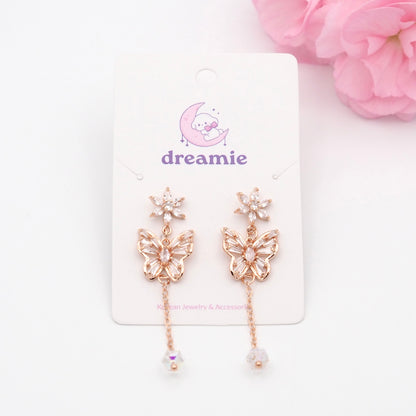 Shimmering Butterfly Earrings