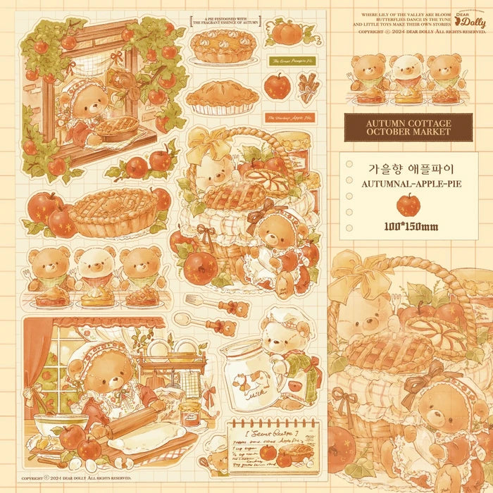 Dear Dolly - Autumn Cottage October Market Stickers