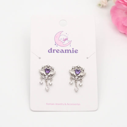 Violet Dreamcatcher Earrings