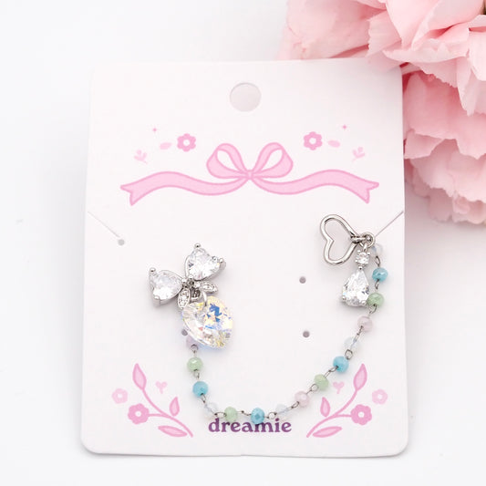 Milky Ribbon Glow Ear Cuff