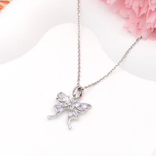 Butterfly Lumé Necklace - Silver