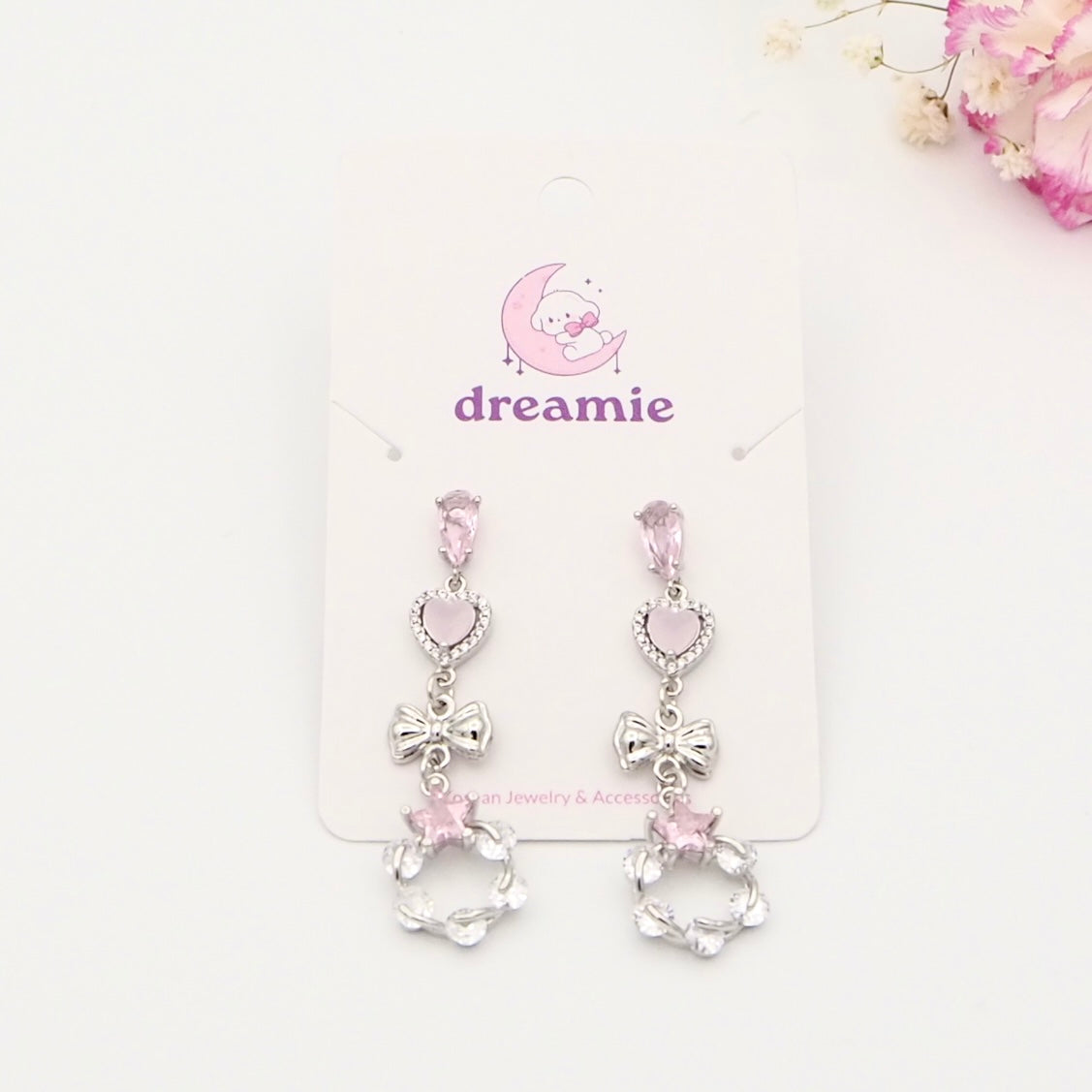 Kitty Charm Drops Earrings