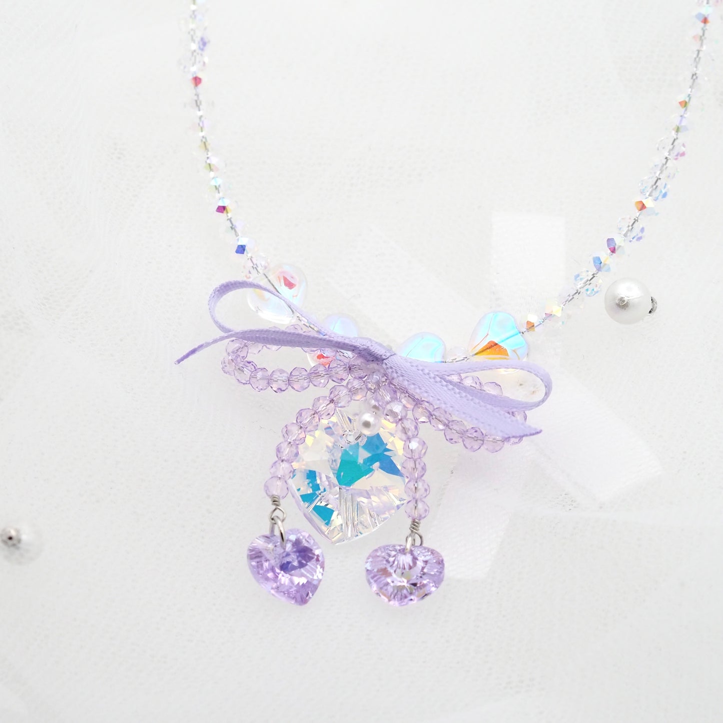 Amethyst Crystal Love Necklace