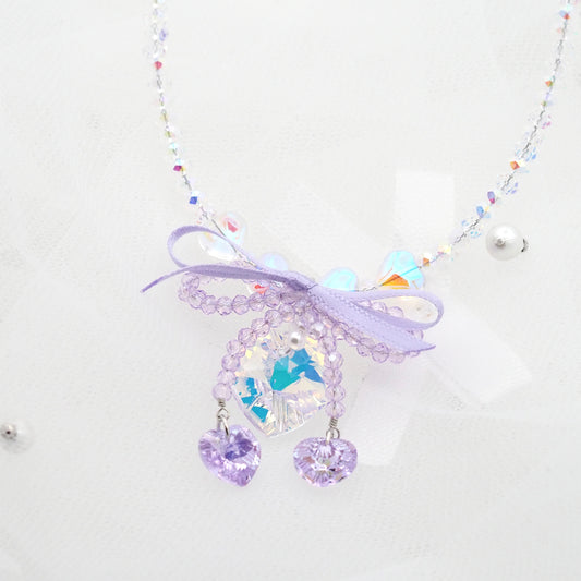 Amethyst Crystal Love Necklace