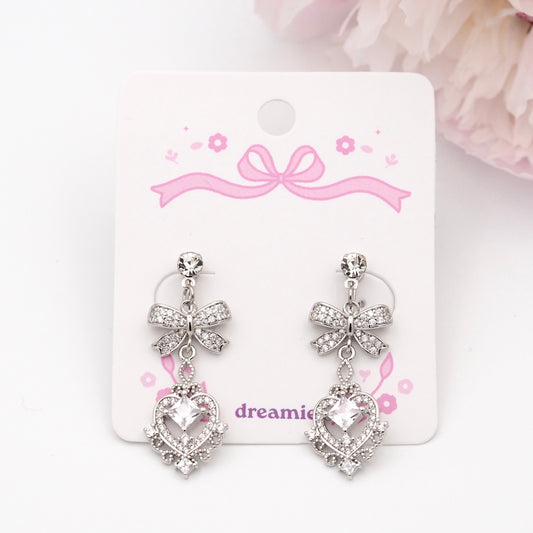 Cinderella Sparkle Earrings - Clip-on