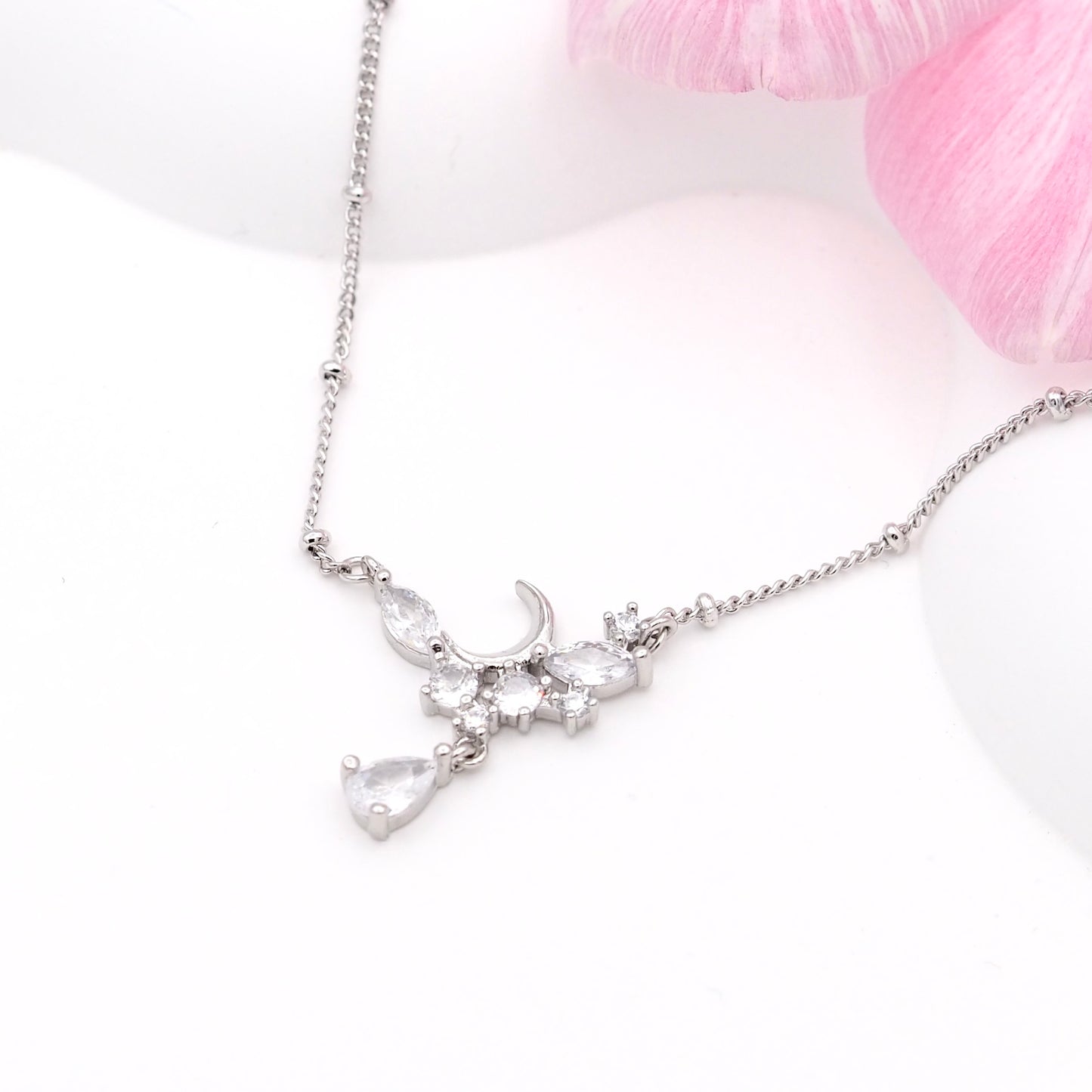 Luna Tear Semi Choker Necklace