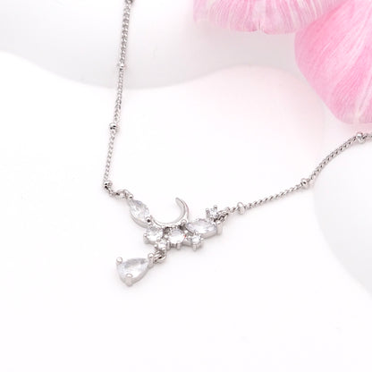 Luna Tear Semi Choker Necklace