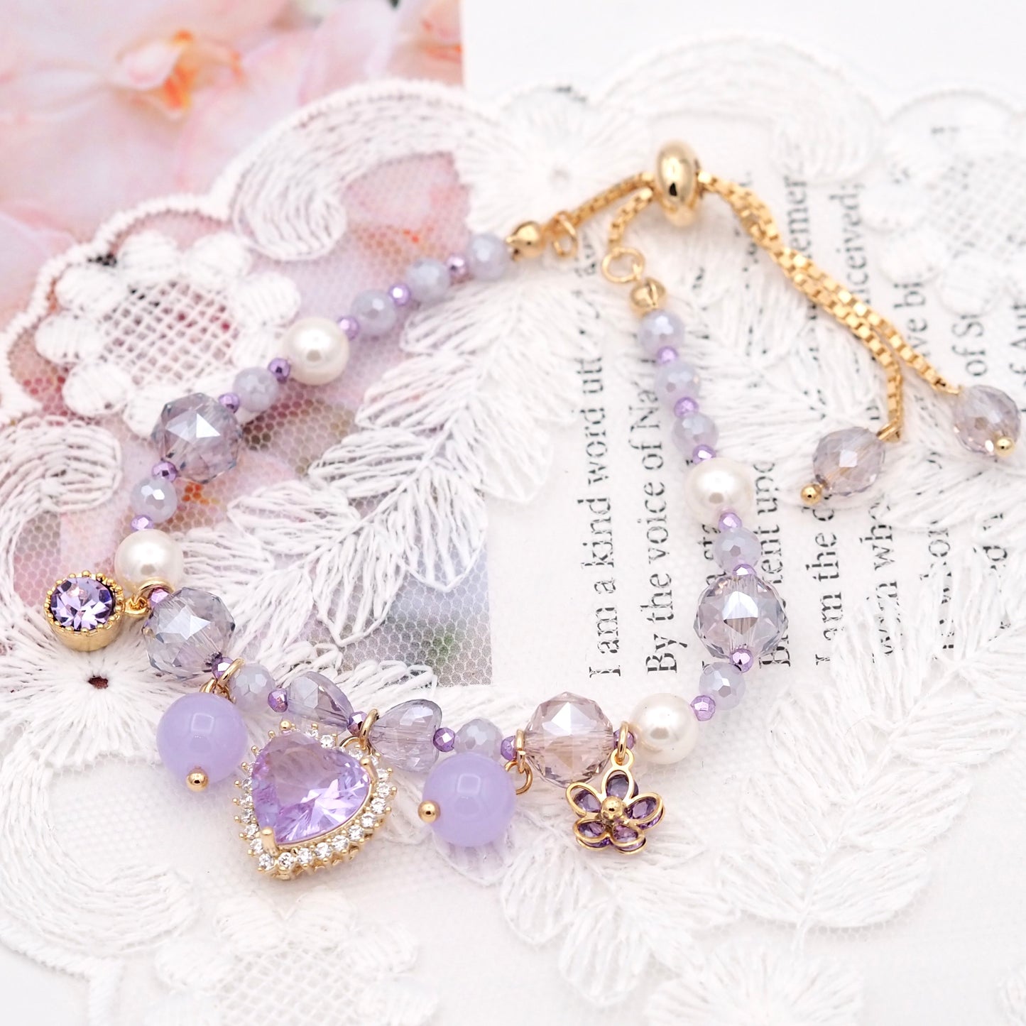 Wrapped in Love Bracelet - Purple