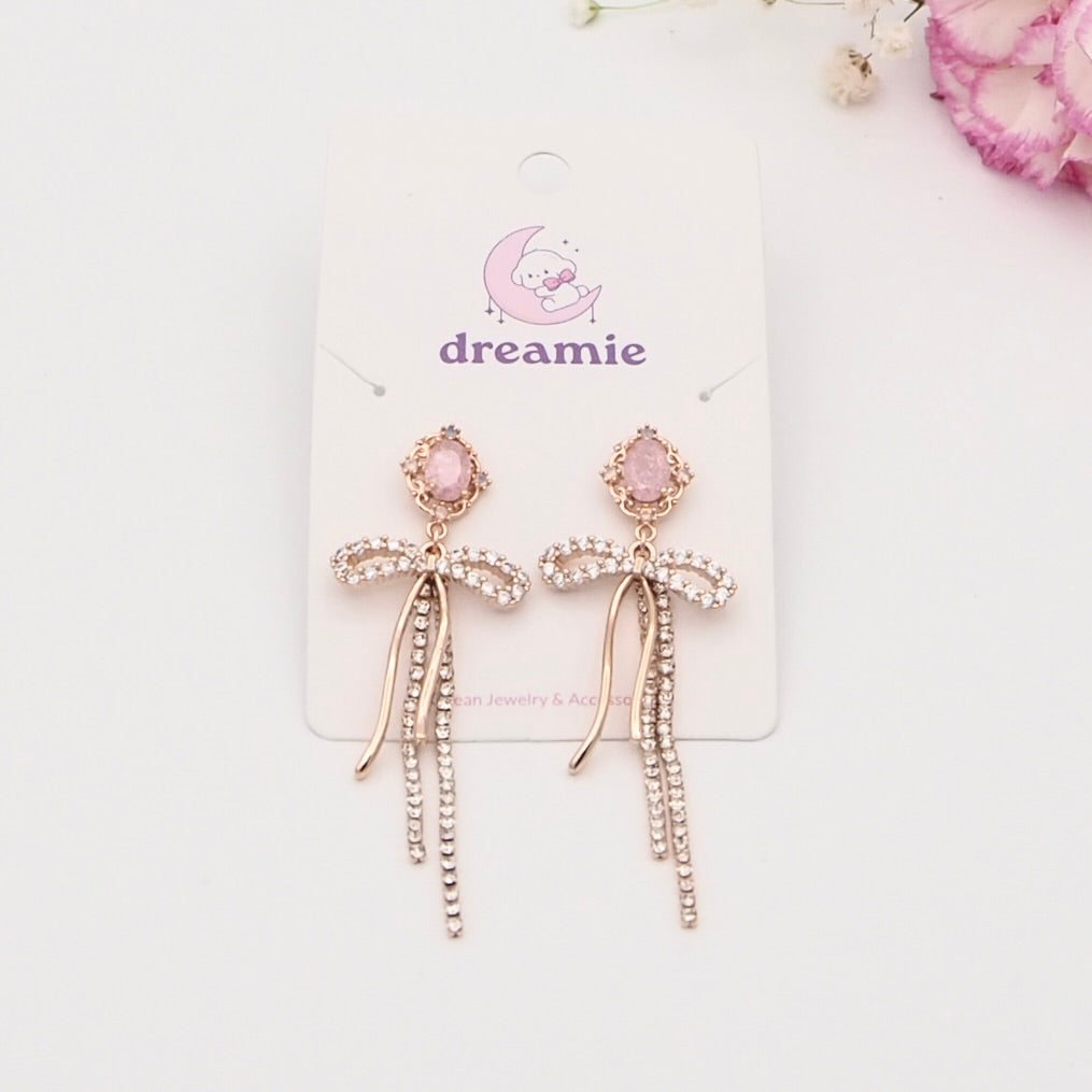 Charmed Ribbon Drop Earrings