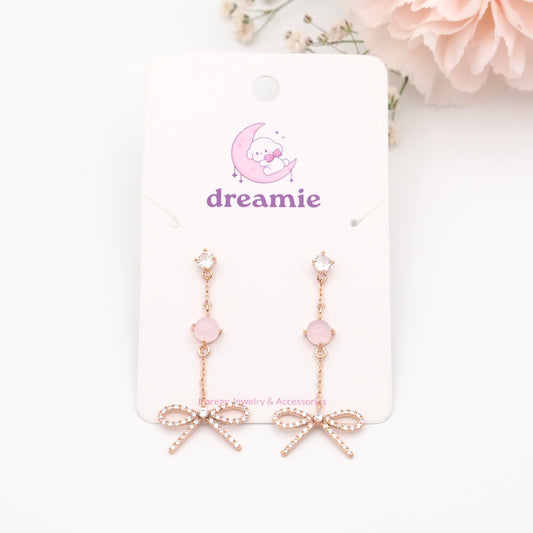 Soft Spark Ribbon Earrings