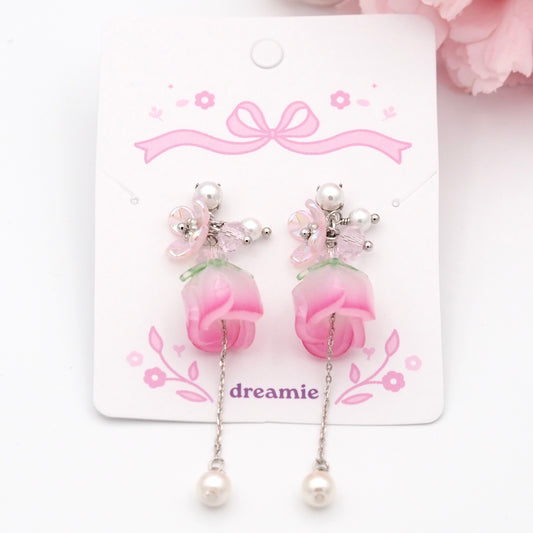 Blooming Tulip Drop Earrings