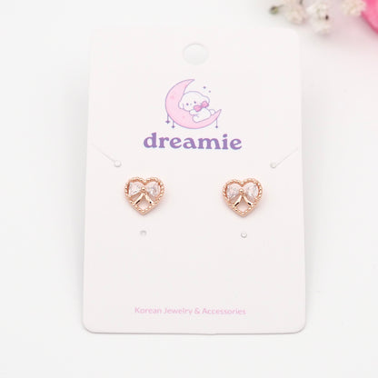 Sweetheart Ribbon Earrings