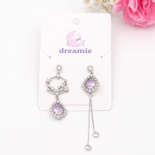 Water Drop Lilac Earrings