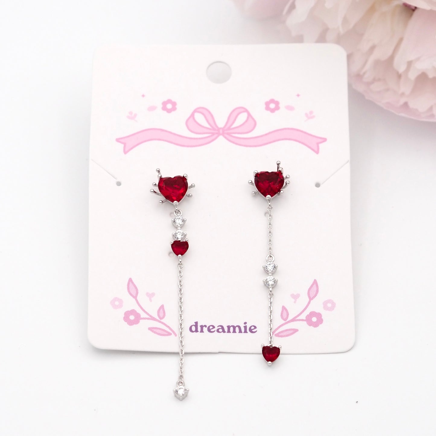 Cherry Heart Earrings