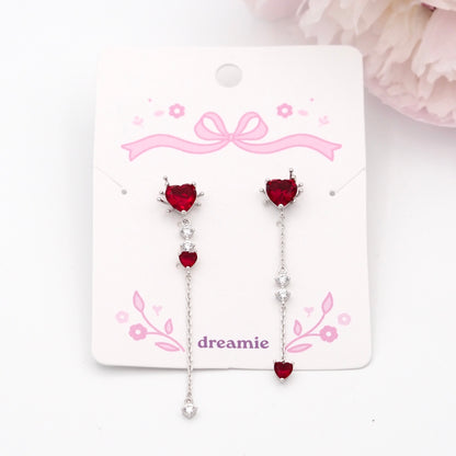 Cherry Heart Earrings