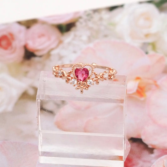 Red Love Heart Ring