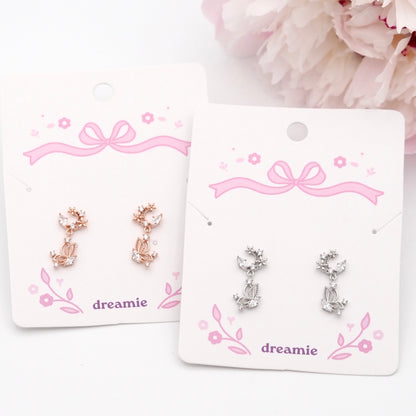 Moon Garden Butterfly Earrings
