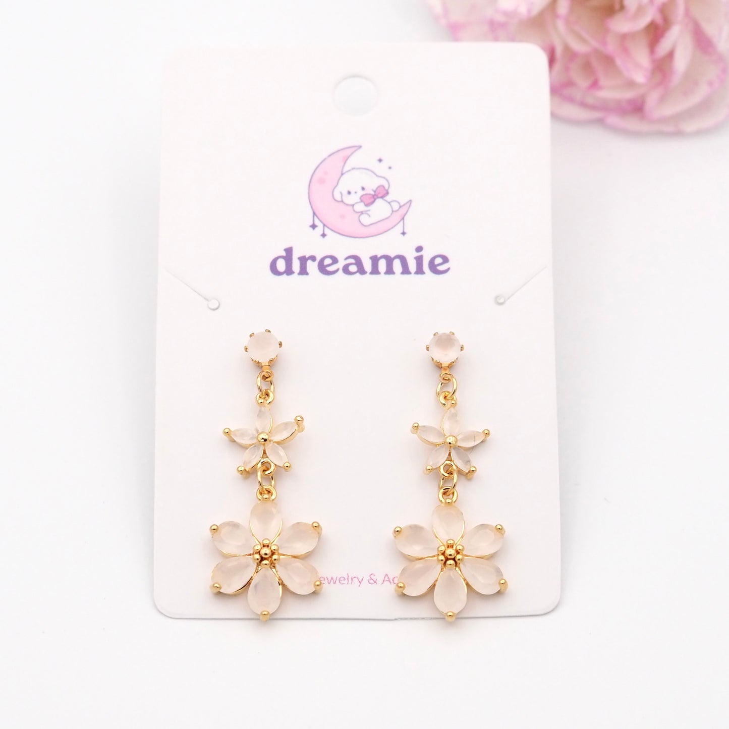 Fleur Gem Duo  Earrings