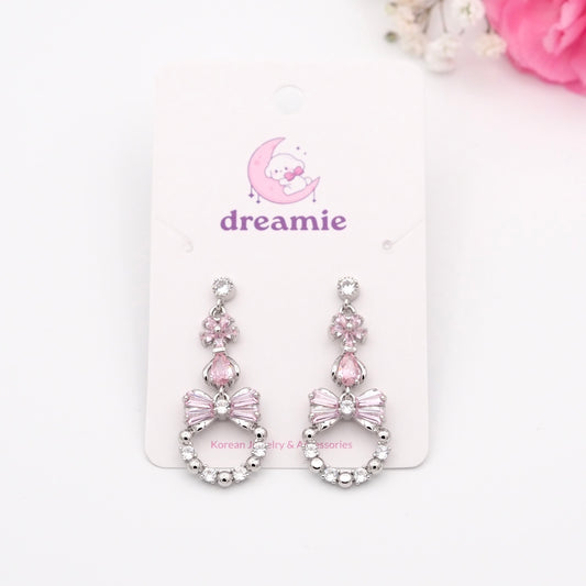 Kitty Rosy Charm Earrings