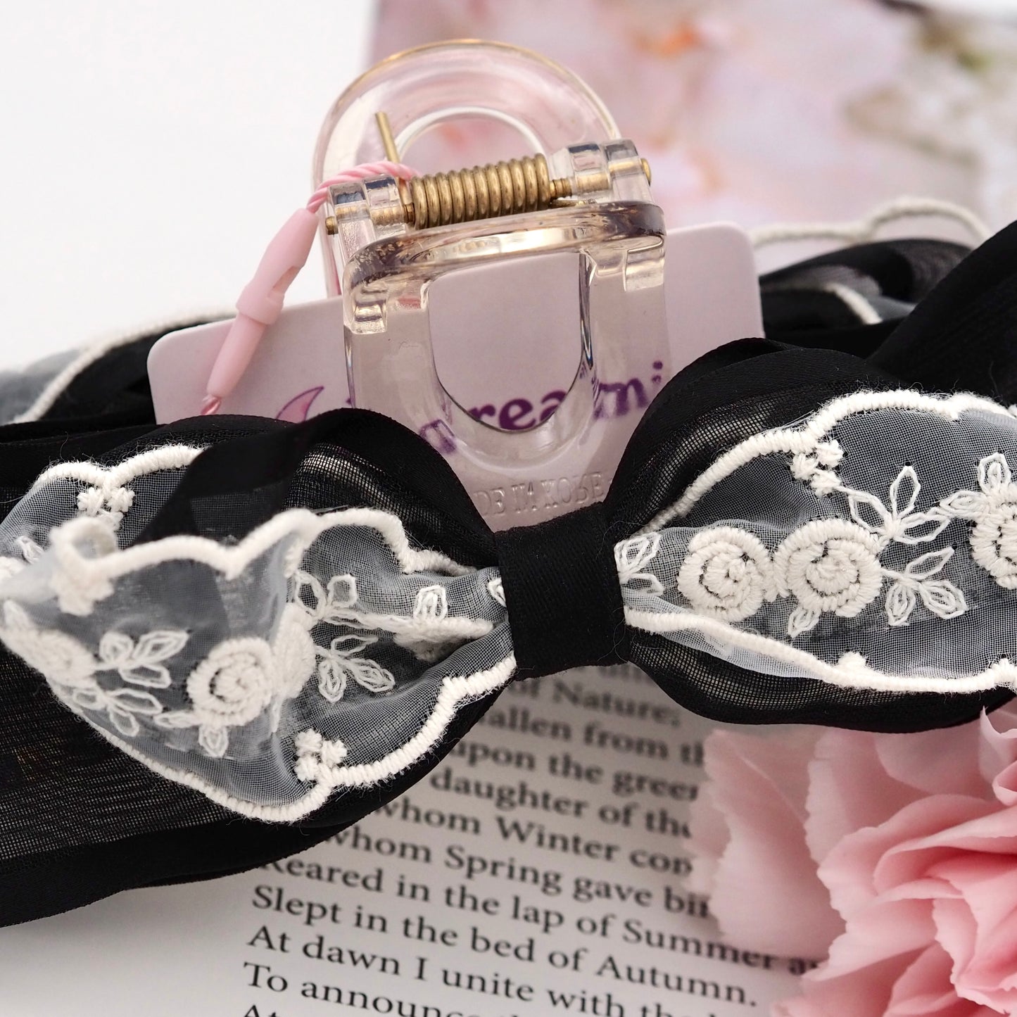 Handmade Rose Lace Hair Claw